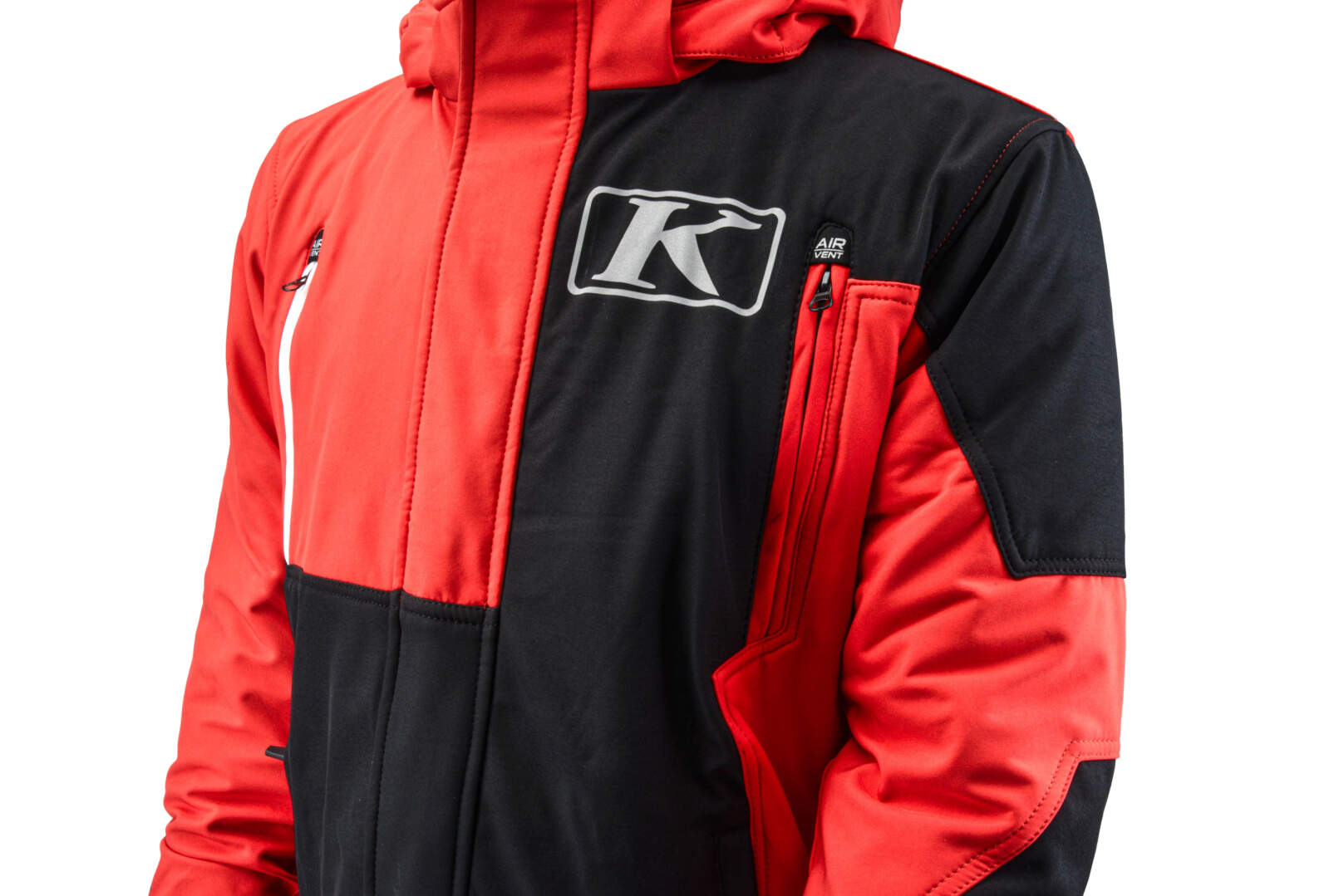 Куртка для снегохода KLIM KOMPOUND №1 black-red (текстиль) (XXL)