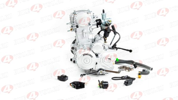 Двигатель 250см3 169MM CB250 (69x65) Zongshen 2 клапана/водянка, полный комплект + радиатор